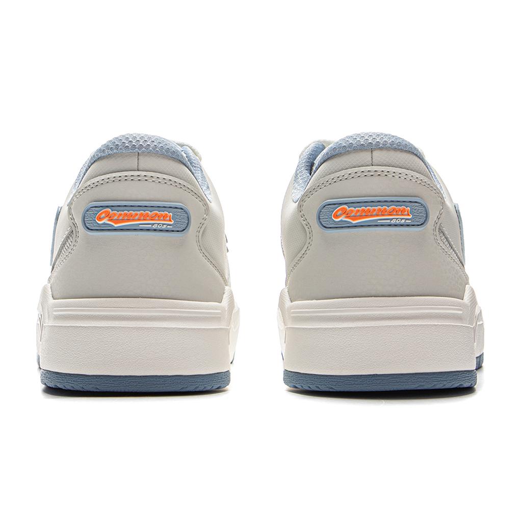 Li Ning Common 80-е Удобные Мягкие Эластичные Классические Нескользящие Износостойкие Низкие Кеды для Скейтборда Мужские Кроссовки Белые Серые Синие AGCV051-2