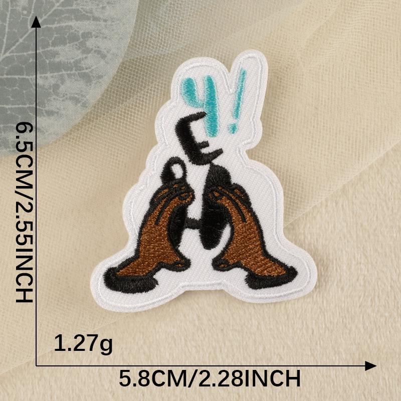 Оригинальная мультяшная вышивка в виде смайлика для одежды и головных уборов