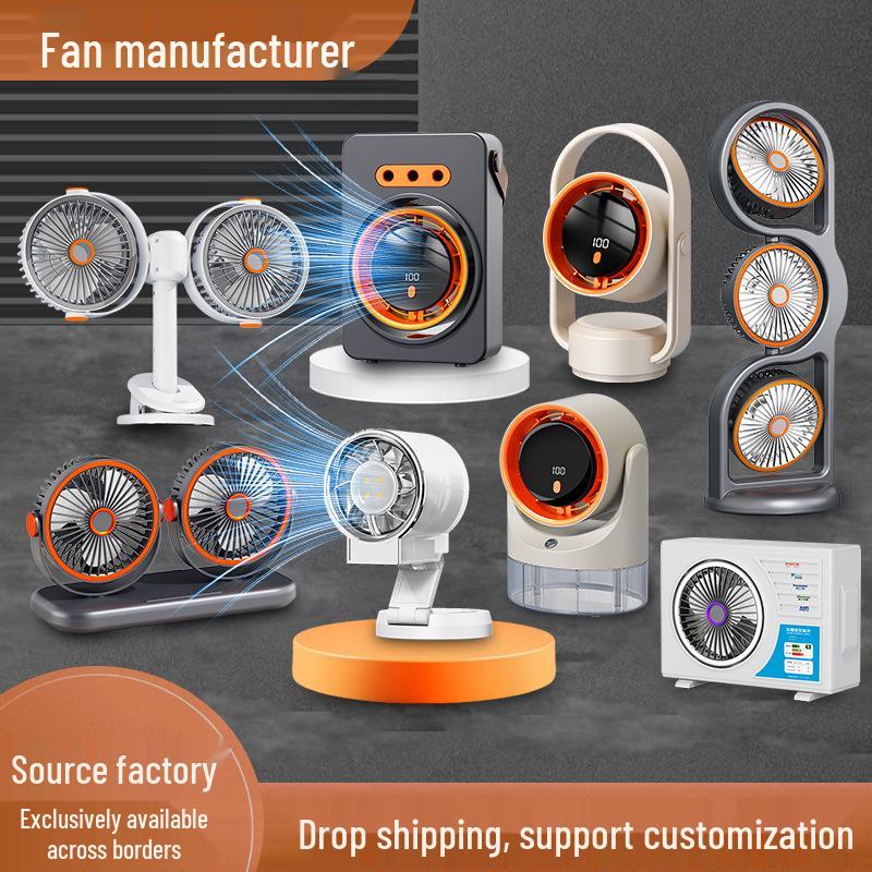 2026 Hot-Selling Desktop Spray Fan with Light - Small Humidifying USB Fan for Home or Office