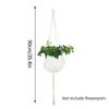 Macrame Hanging Baskets Woven Cotton Handmade Flower Basket Wall Plant Hanger Pot Indoor Bonsai Balcony Knotted Lifting Rope