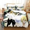 3D Print Anime Pandora Hearts Bedding Set,Duvet Cover Bed Set Quilt Cover Pillowcase,King Queen Twin Size Boys Girls Adults