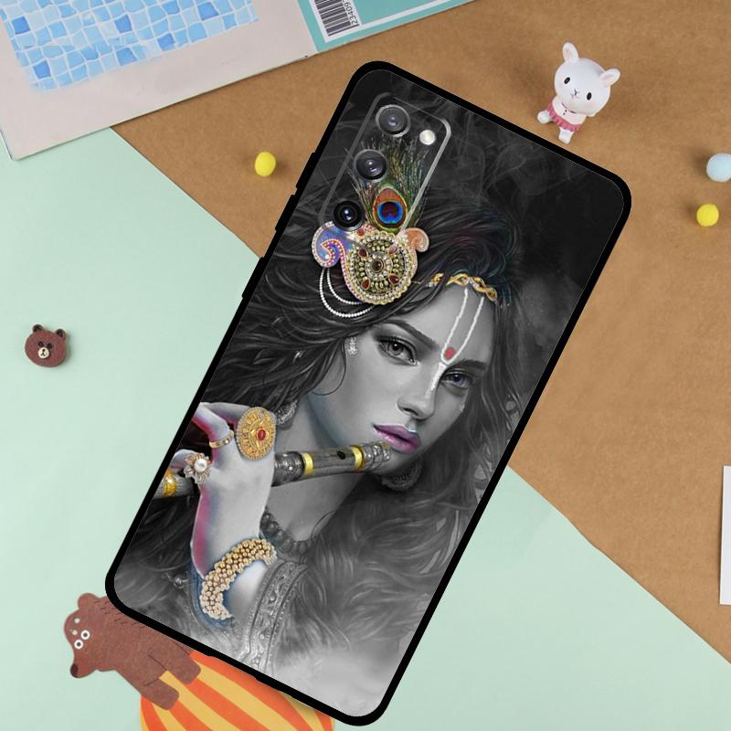 Indian God Lord Krishna Soft Case For Samsung Galaxy S24 Ultra S9 S10 S20 S22 S21 Plus S23 FE S25 Ultra Funda Cover