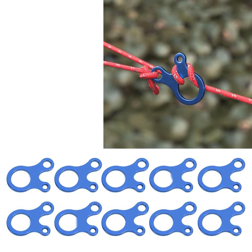 20Pcs 3 Holes Guy Line Cord Adjuster Lightweight Paracord Tightener  Outdoor Activity