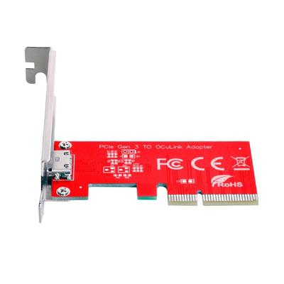 Адаптер хоста Cablecc Express x4 to Oculink внешний с кронштейном для PCIe SSD PCI-E 3.0 4.0 SFF-8612 SFF-8611