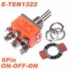 5PCS Miniature Toggle Switch On-Off On-On On-Off-On Power Rocker Switch E-TEN-1021/1121/1122/1221/1321/1322 Power Button Switch