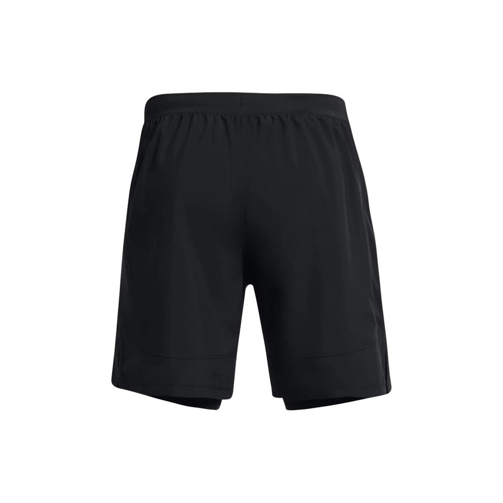 Under Armour Быстросохнущие повседневные шорты со шнурком и принтом логотипа, мужские брюки, черные 1382641-001