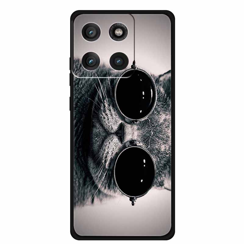 Силиконовый TPU чехол для Motorola Edge 60 Pro Защитный мягкий чехол Технологичный стиль Coque для Moto Edge60 Pro Capa Новый Ударопрочный Fundas