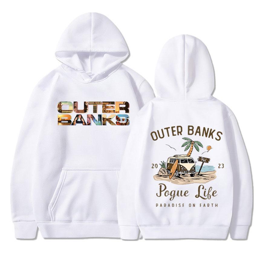 Толстовка с капюшоном из американского сериала «Внешние банки 3» Harajuku Aesthetic Pogue Life Толстовки с рисунком John B JJ Maybank Толстовка с капюшоном унисекс