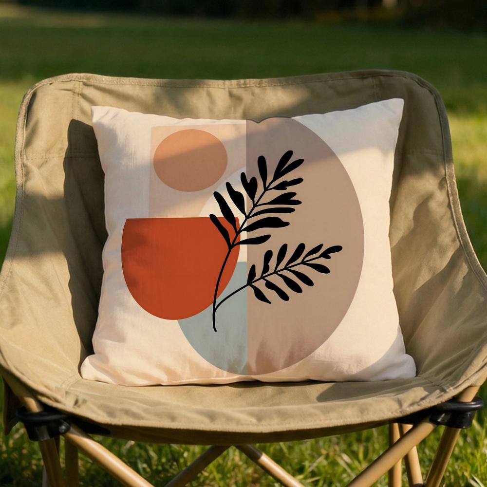 Трендовая деревенская геометрическая наволочка Мягкая двусторонняя Прочная наволочка для подушки Многоцелевое использование для дома Автомобиля Ежедневный комфорт