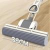 Sponge Mop System with Collapsible Mop Home Tile Floor Bathroom Cleaning Squeegee and Extendable Telescopic Long Handle