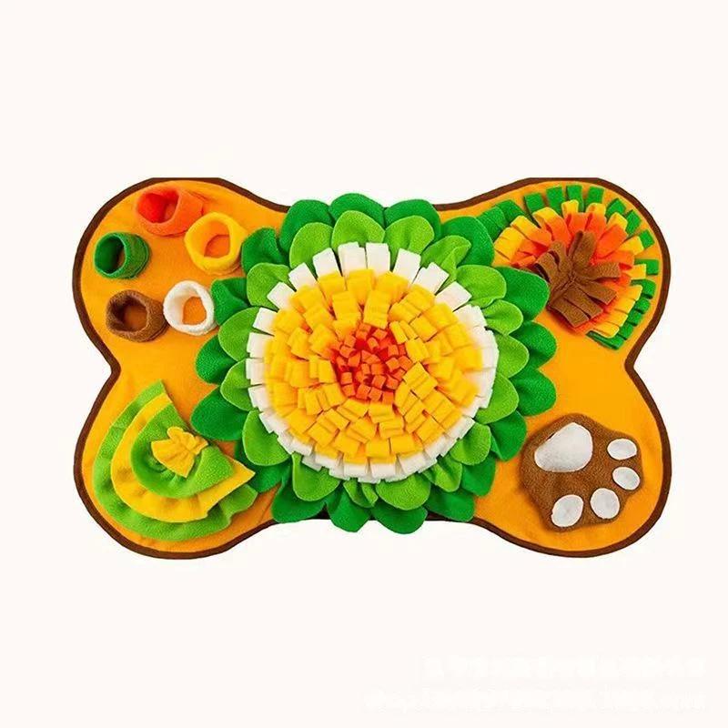 Snuffle Mat Interactive Dog Toy for Small Large Dogs, Slow Feeder Foraging Mat, Anti-Anxiety Boredom Training Mat for Cats  Pets