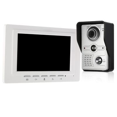 7-дюймовый проводной видеодомофон, внутренний монитор с ИК-защитой от дождя, уличная камера, визуальный домофон