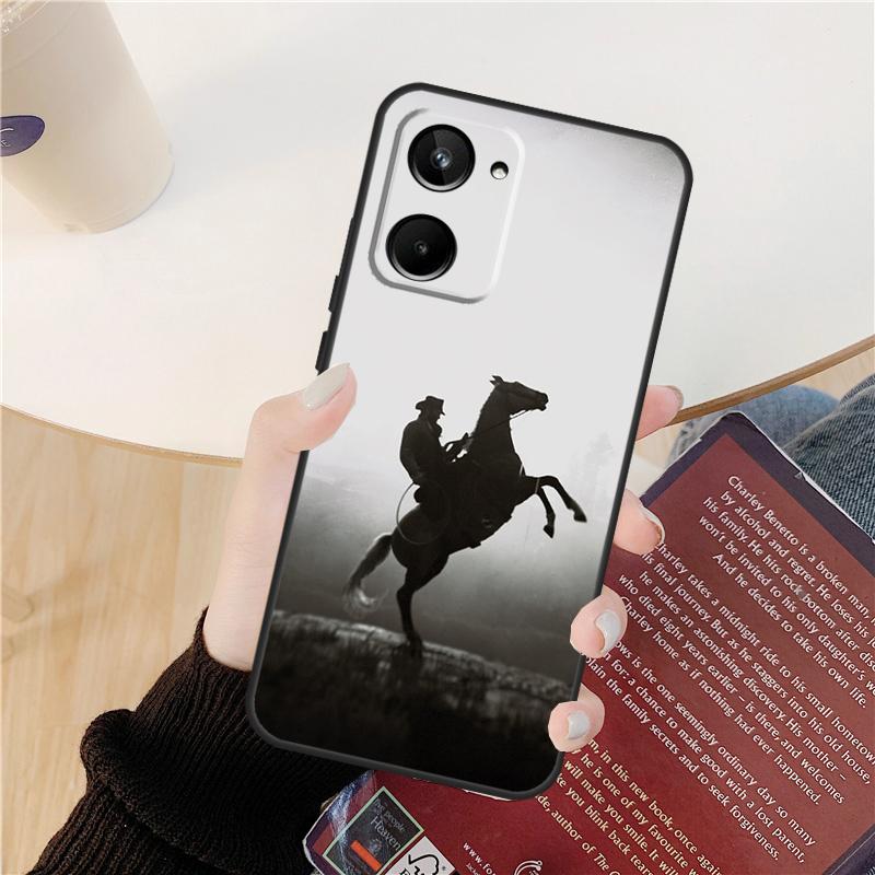 Rodeo Cowboy Lasso Horses Case For Realme C55 C75 C67 C61 C53 C51 C21Y C25S 10 11 12 13 14 Pro Plus GT 6T 6 5 GT7 Pro