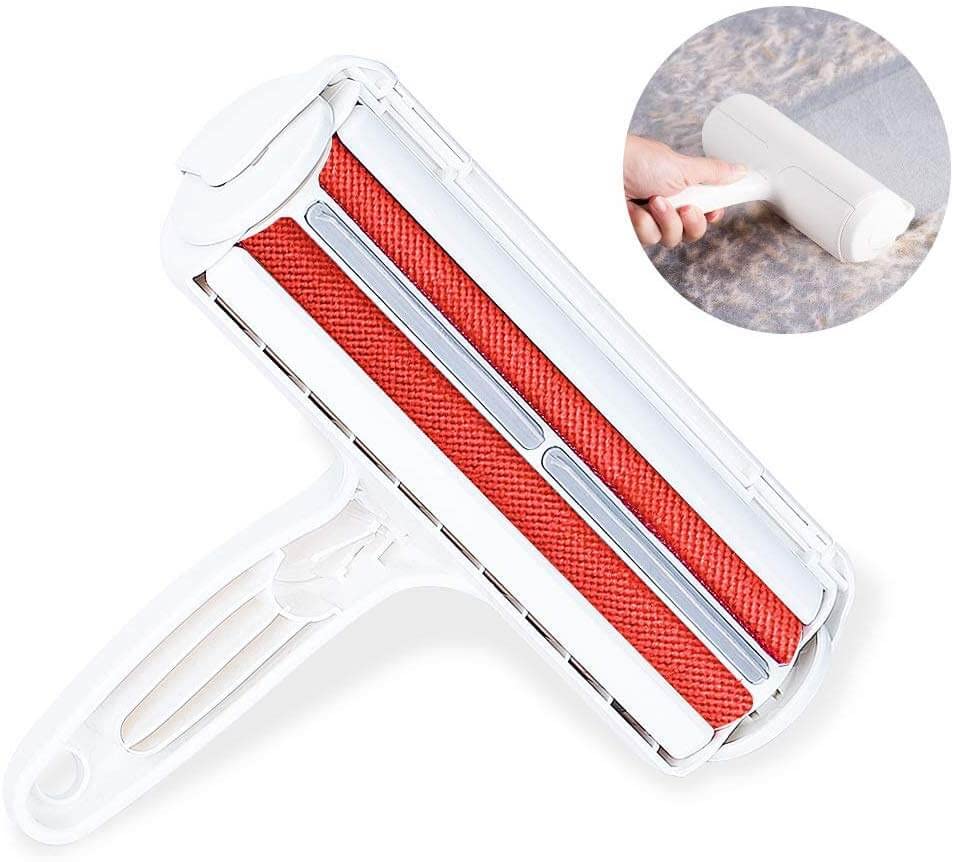 Self-Cleaning Base Pet Lint Hair Remover Brush Dog and Cat Fur Remover Roller Stocked Plastic Material
