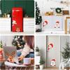 Christmas Car Decoration Decal Stickers,Cute Santa Car Window Stickers Decals for Christmas Car Decor Accessories