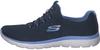 Summits Sneakers In Dark Blue with Mesh Trim