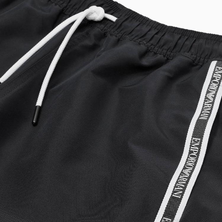 Emporio Armani Плавки-шорты с логотипом Color Block Мужская одежда для плавания Черный EM001382-AF12333-UC001