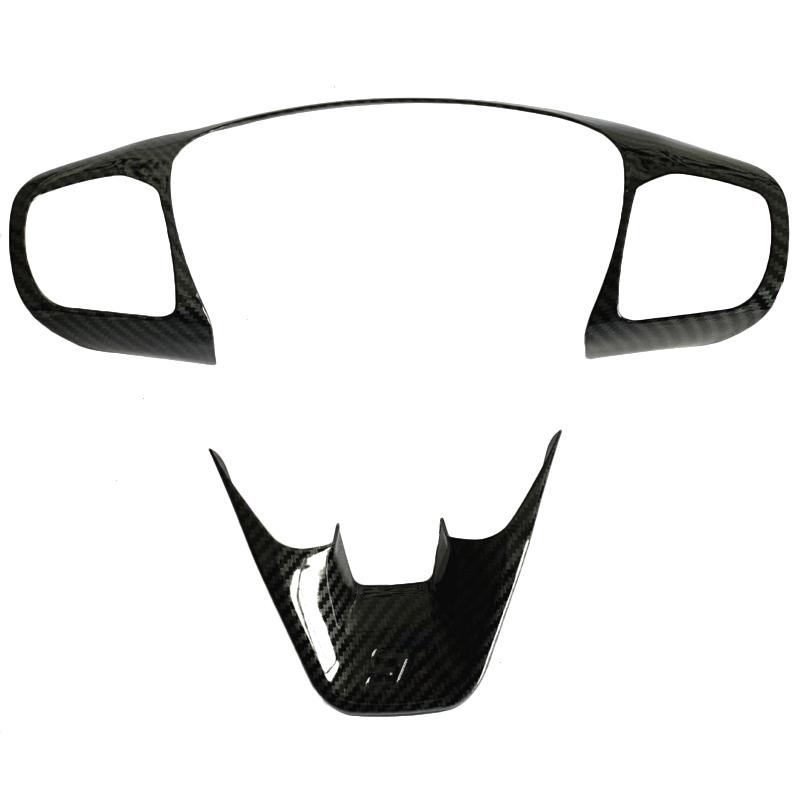 For Ford Fiesta MK8 2018 Focus MK4 ST Steering Wheel Button Frame Cover Trims ABS Sticker Car Styling Accessories