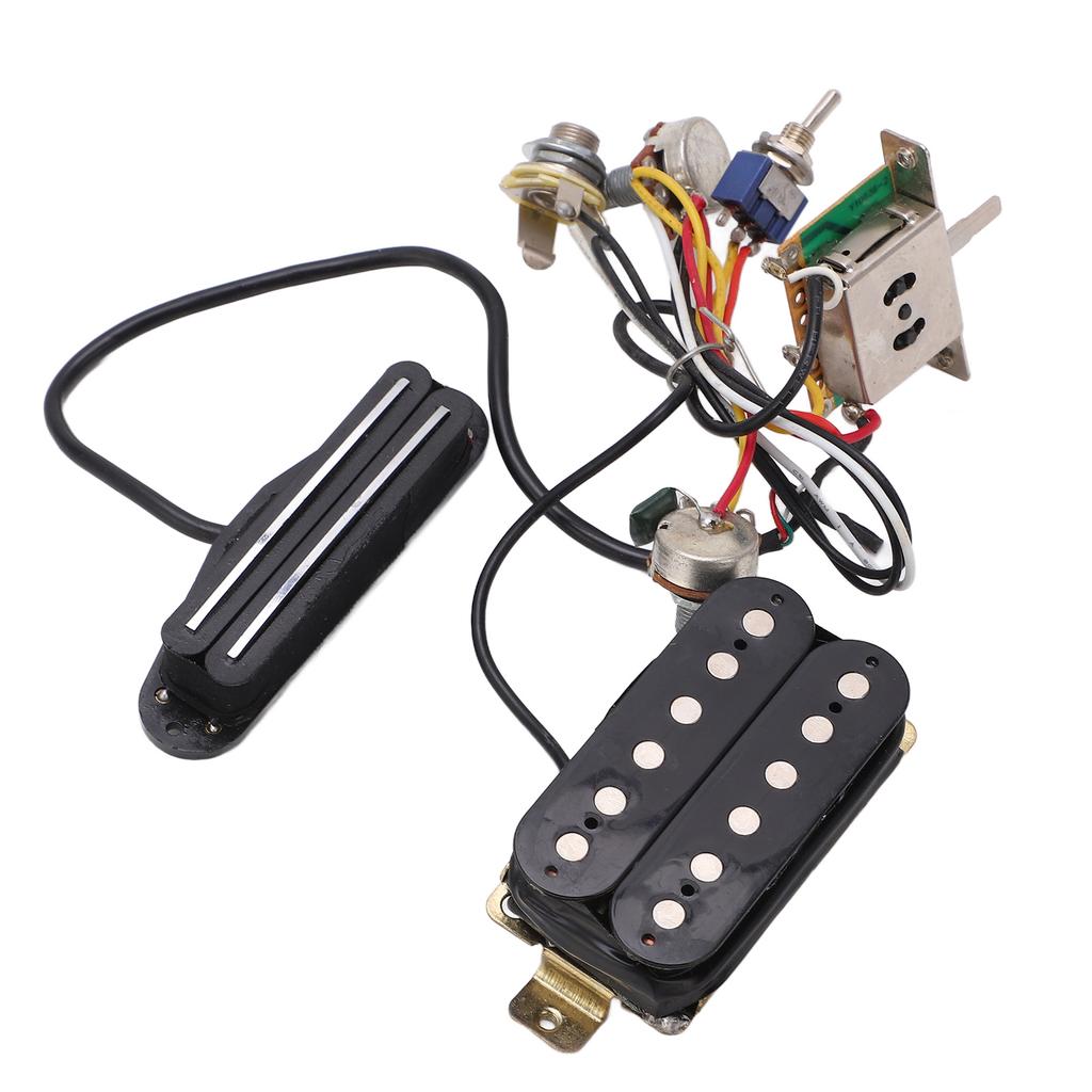 Guitar Wiring Harness Double Rail Double Coil Pickup Prewired Wiring Kit Instrument Accessories