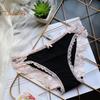 Женское нижнее белье Ice Silk, сексуальные кружевные трусики с низкой талией, бесшовные трусы-шорты, дышащие, эластичные трусы
