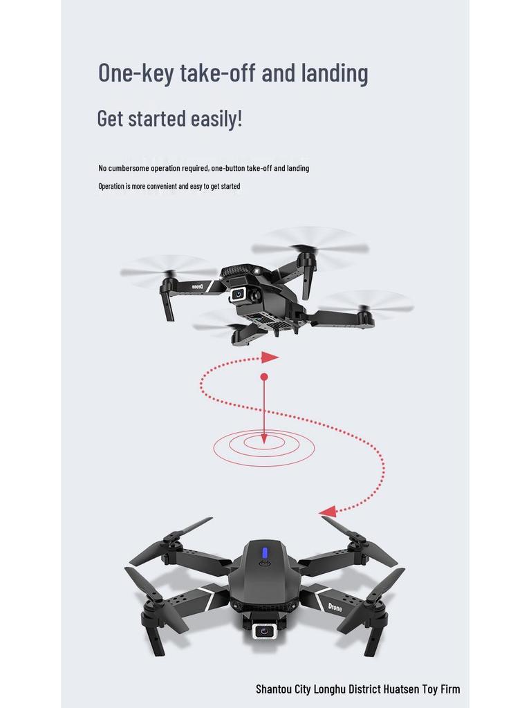 HD детский складной квадрокоптер с дистанционным управлением для аэрофотосъемки