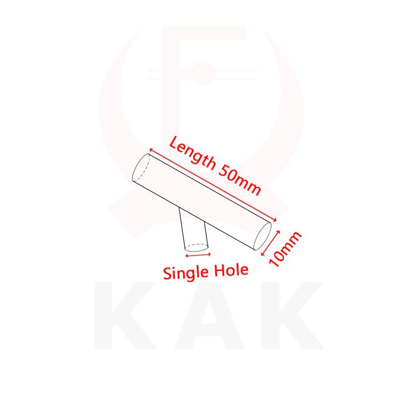 KAK 2" ~ 20'' Золотые Прямые Ручки-Т-образки для Кухонной Двери, Ручки-Кнопки, Ручки-Рычаги для Шкафа, Диаметр 10 мм, Ручки из Нержавеющей Стали, Ручка для Мебели
