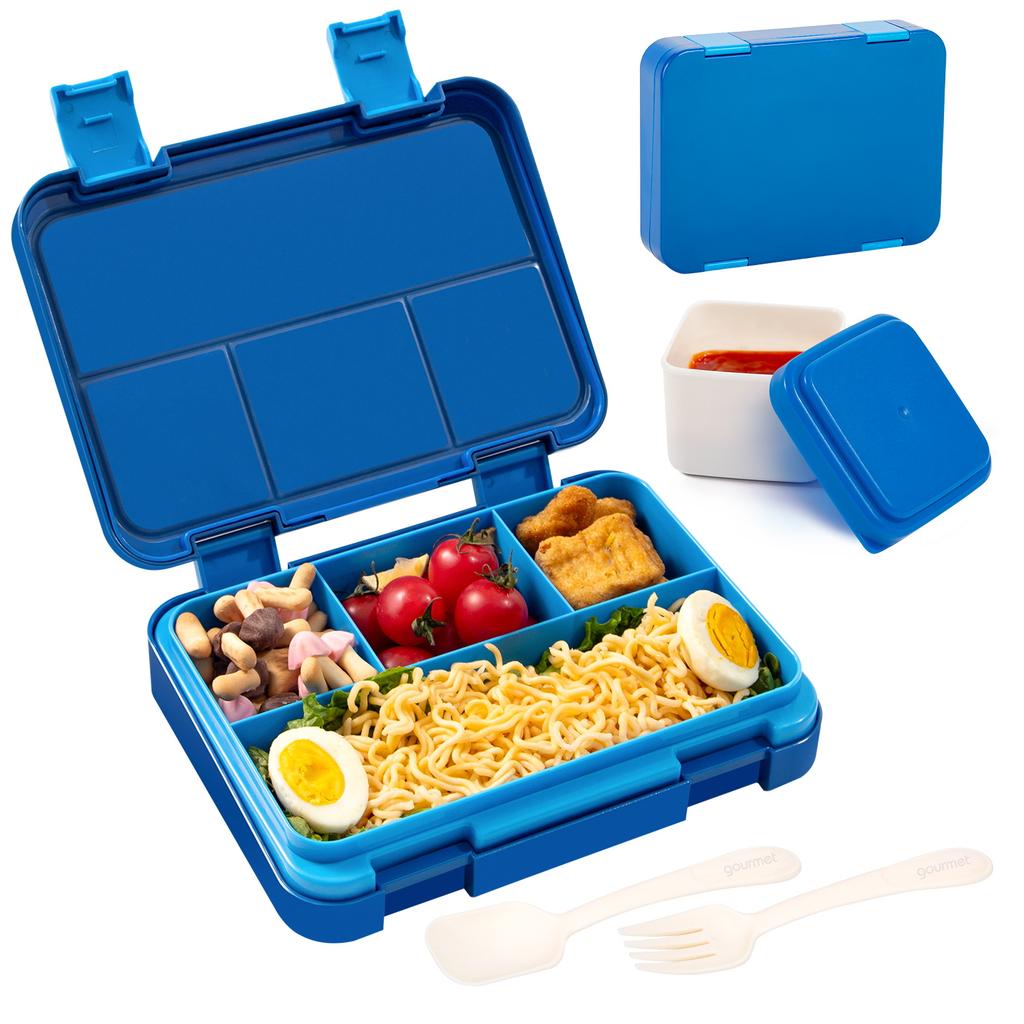 40oz Cartoon Pattern Bento Lunch Box Set Leak Proof Removable Dividers Meal Container for School Office Picnic Food Snack Prep