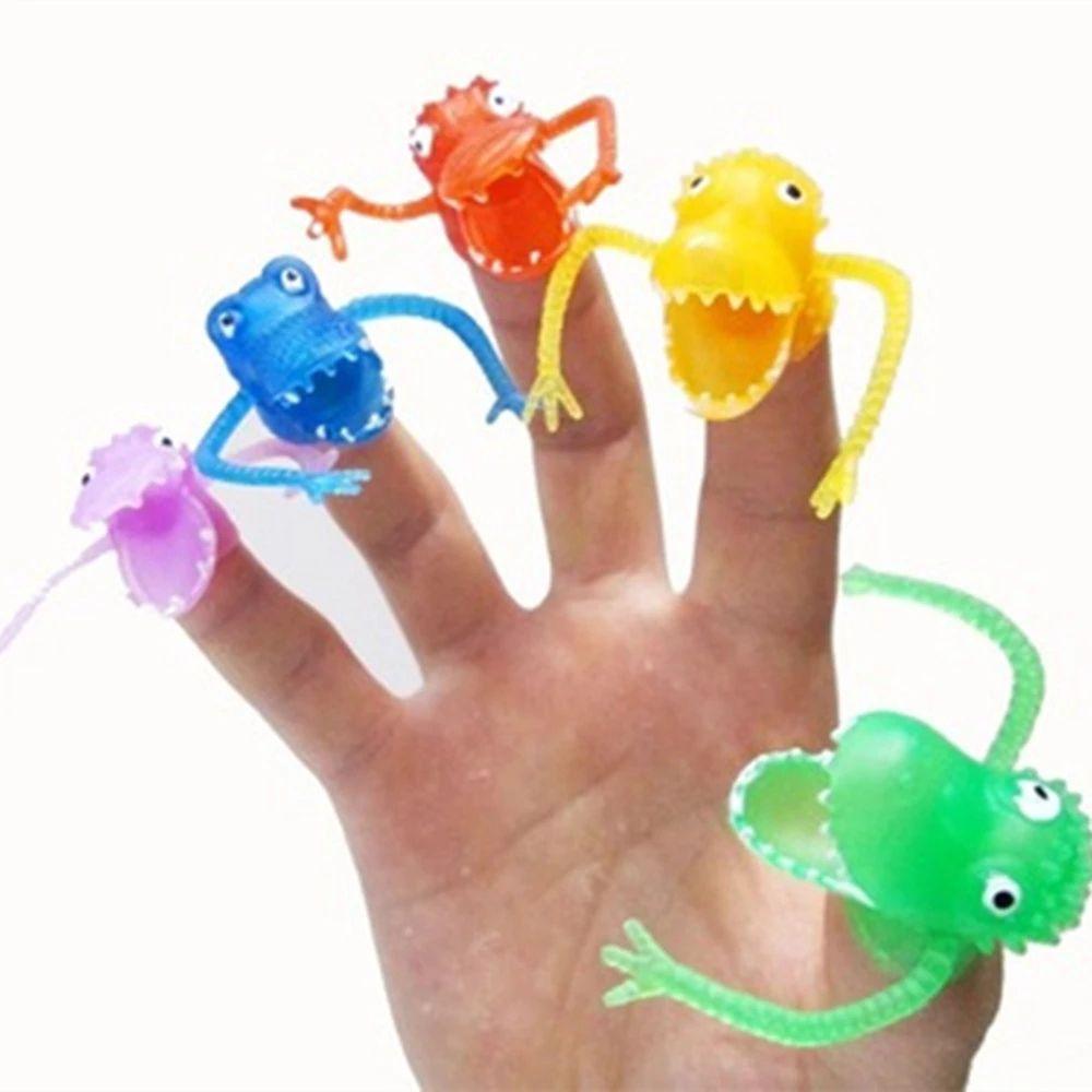 Puppet Children Gifts Party Bag Fillers Hand Puppets Finger Puppets Fright Dinosaur Finger Doll
