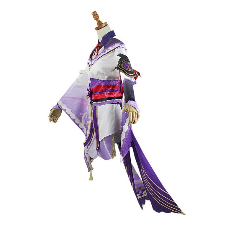 Игра Beelzebul Косплей Костюм Баал Платье Raiden Ei Одежда Парик для Comic Con Raiden Shogun Косплей