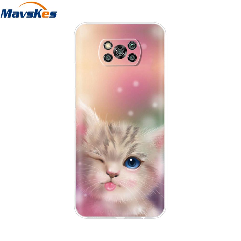 Чехол для Poco X3 NFC Мультяшный Расписной Чехол для Poco X3 Pro Силиконовый Мягкий ТПУ Чехол для Телефона для Xiaomi Poco X3 NFC Pocox3 Pro Fundas