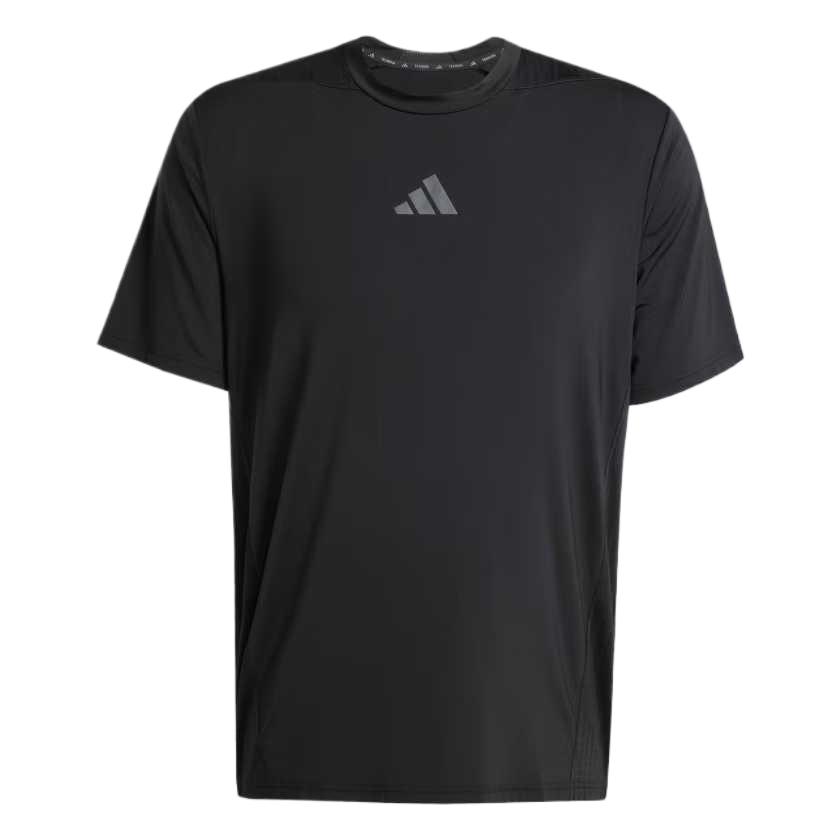 Adidas Quick-Drying Breathable Comfortable Soft Pullover Short Sleeve T-Shirt Men Tops Black JI8181