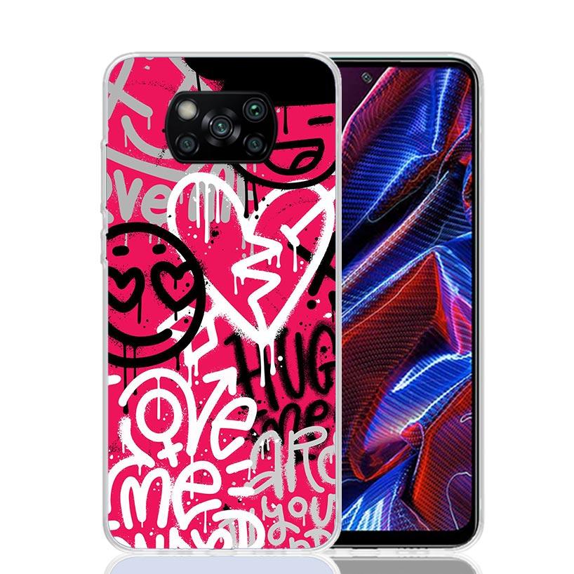Graffiti Fashion Cool Phone Case For Xiaomi Poco F7 Ultra X7 X6 Pro X5 Redmi 15 15C 13 13C 12 12C 10 10A 10C 9 9A 9C 9T Shell Po
