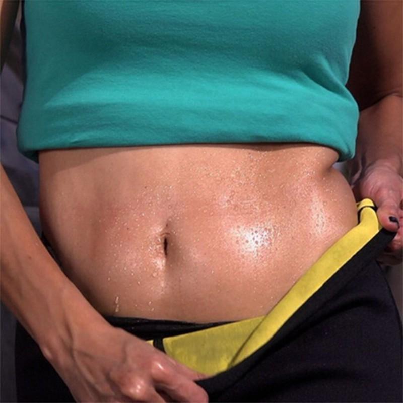 Women Hot Shapers Sauna Slimming Fitness Pants Body Shaper Weight Loss Fat Burning Sweat Tummy Control Neoprene Capris Pants