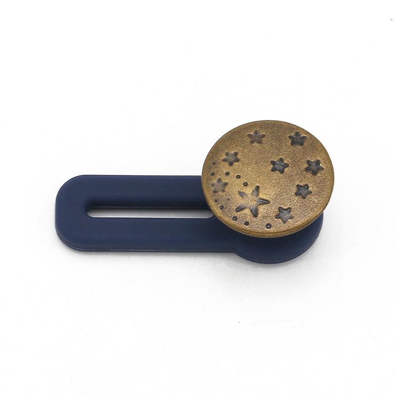 Waist Expansion Button Artifact Metal Nail-free Seam-free Button Removable Adjustable Telescopic Button Jeans Extension Button