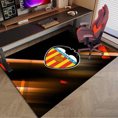 Коврик с дизайном герба Valencia CF для офиса, коврик под кресло, декоративный ковер, коврик для гостиной, большой размер, подарки для фанатов, рождественские подарки