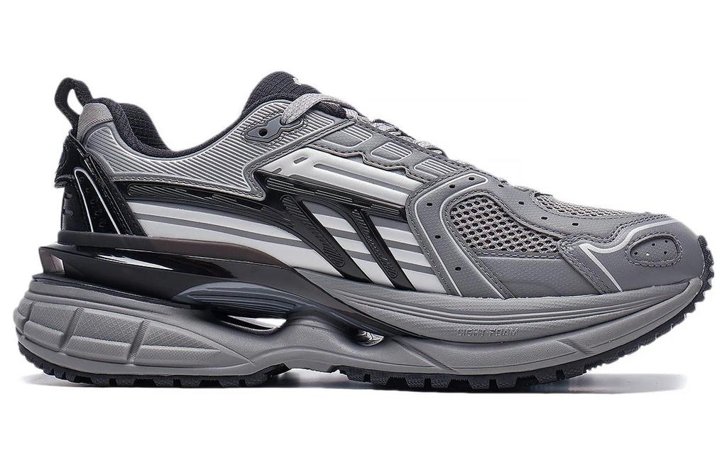 Men's Sneakers Li-Ning Li Ning Comet 5 Cushioning, Wear Resistant Low top Casual Shoes Men's Gray Black