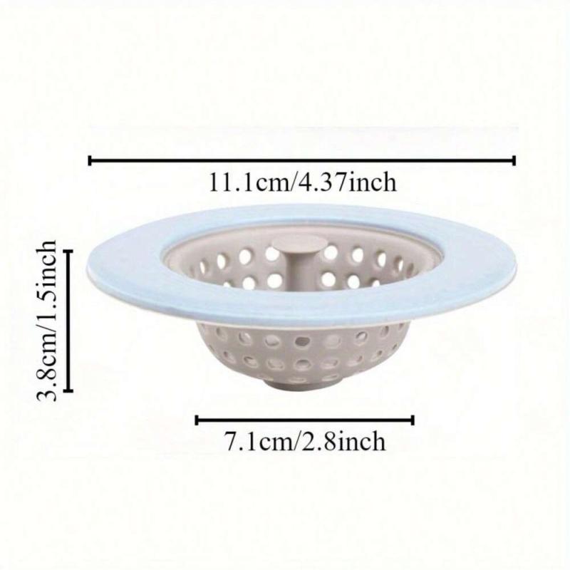 4 шт. силиконовый фильтр-заглушка для раковины, сетка для слива кухонной раковины, нажимной напольный слив, фильтр против засорения