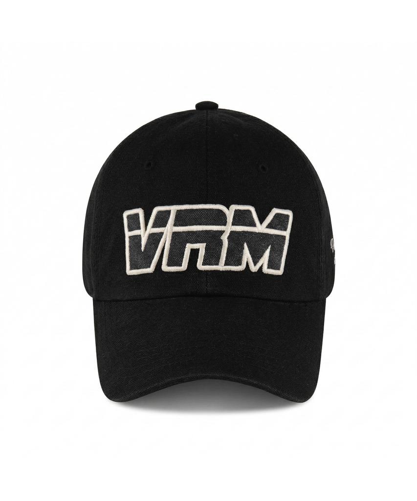 Кепка-бейсболка VERUTUM Vrm с пигментной отделкой и логотипом, черная