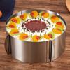 Adjustable Stainless Steel Cake Mold Ring Cake Mousse Ring Circle Mold Cake Decorating Mold Baking Ring Easy To Use