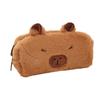 Zipper Capybara Plush Pencil Case Animal Capybara Plush Pencil Pouch  Student