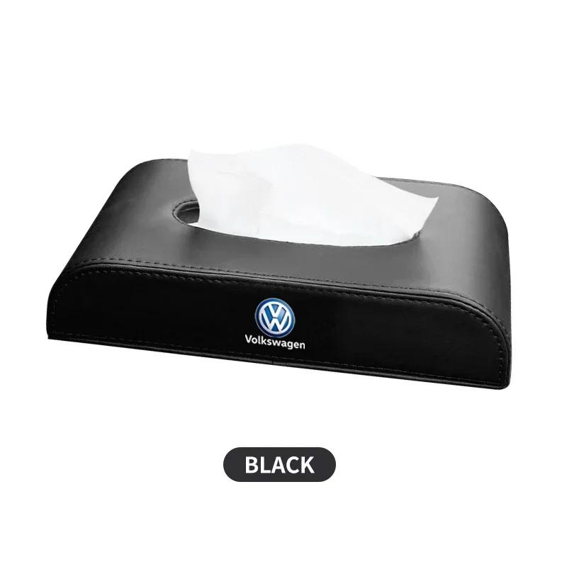 Для Volkswagen VW 1 шт. Кожаные Аксессуары Типа Сиденья Центральная Консоль Автомобильная Коробка для Салфеток Для Volkswagen CC R-Line GTI T5 Golf T-ROC R Pol