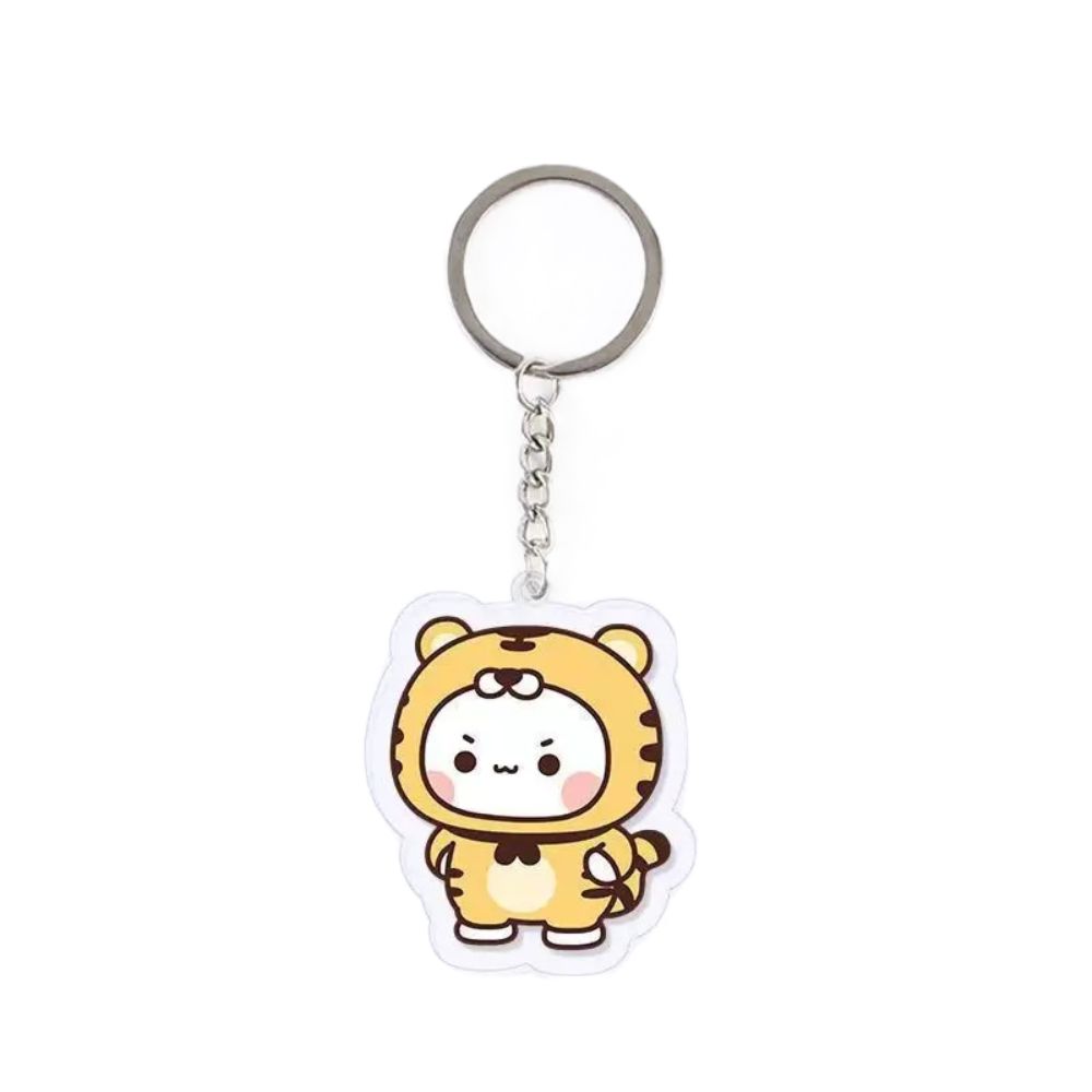 Animal Super Cute Couple Keychain Cartoon Cute Cartoon Bubu Dudu Key Chain Car Keyring