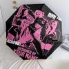 1 PC Automatic Folding Umbrella - Blackpink Custom Name Pattern, Portable & Foldable Design with 8 Ribs, Christmas Birthday Gifts