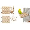 Игрушка-блок для клевания попугаев NaturalWoods Игрушка для поиска пищи и стачивания клюва для маленьких и средних птиц, для птичьих клеток, для развлечения, жевательная игрушка