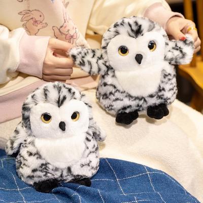 18 см Плюшевая Снежная Сова Мягкая Игрушка Симуляция Милой Совы Мультяшная Декор Комнаты Мягкая Детская Рождественский Подарок на День Рождения