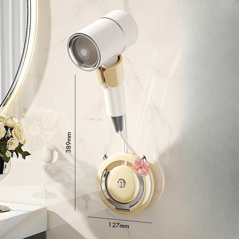 Lazy People Hair Dryer Holder Hand Free Hand Air Dryer Free Hand Hair Dryer Shelf Wall Hanging Hole Free