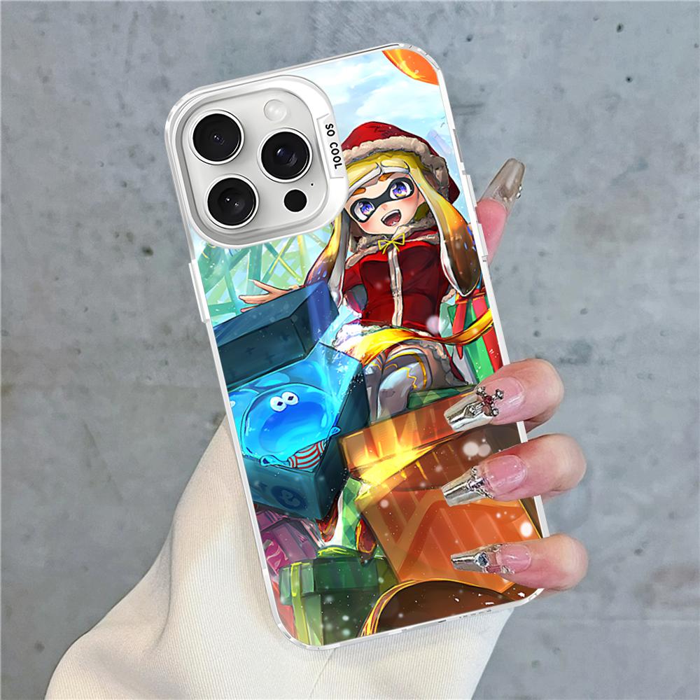 Splatoon Phone Case For IPhone 16 15 14 13 12 11 Pro Max X XR XSMAX 8 7 Plus Matte Shockproof Back Cover