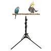 Adjustable Natural Pepper Wood Parrot Stand Perch Training Play Stand Outdoor Grinding Beak Climbing Rack for Small Medium Birds