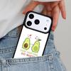 Милый чехол-авокадо для телефона iPhone 16e 15 14 13 12 17 Pro Max Plus Air 17pro Cover Coque
