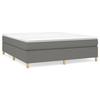 Maison Exclusive - Sommier à lattes de lit avec matelas Gris foncé 180x200cm Tissu